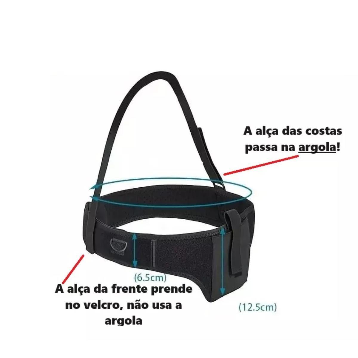 Coldre Cinta Axila Ombro 110cm Arma Pistola Revolver Tático