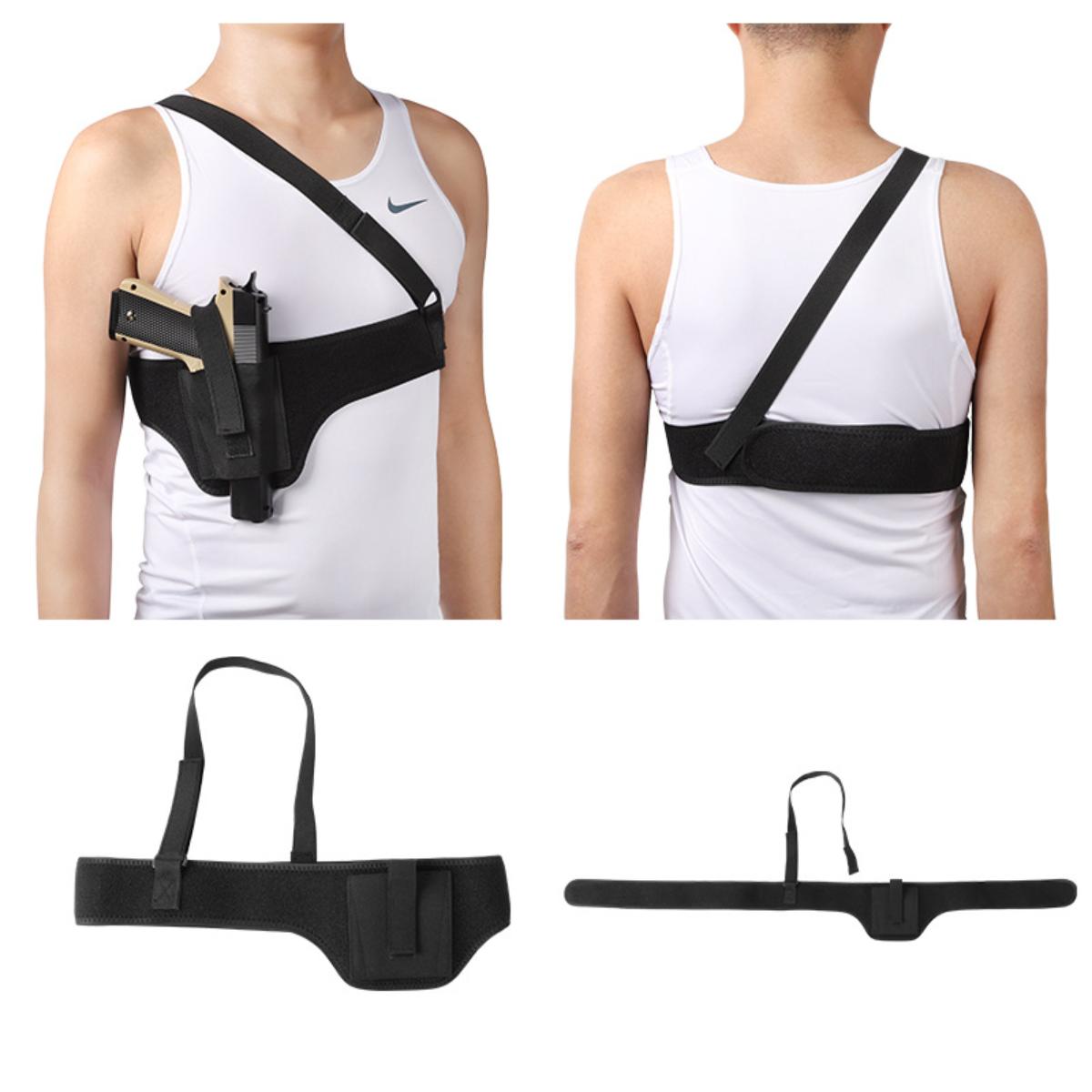 Coldre Cinta Axila Ombro 110cm Arma Pistola Revolver Tático