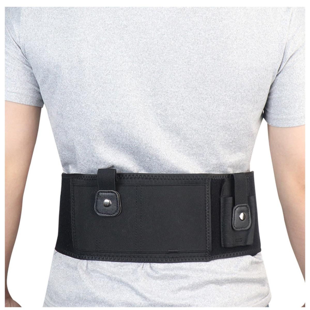 Coldre Cinta Barriga Abdomem 110cm Arma Pistola Revolver Tático