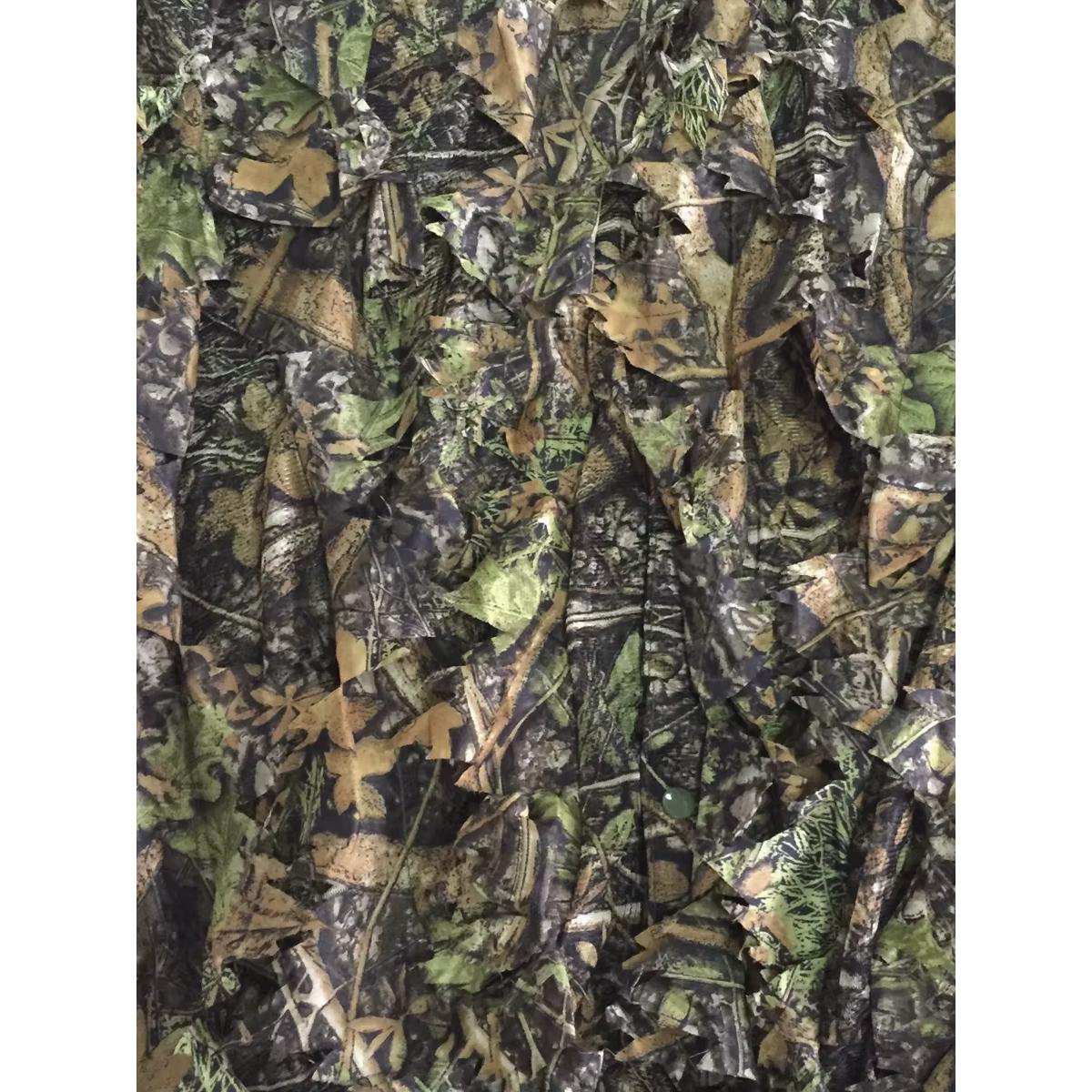 Roupa De Caça Ghillie Camuflada Folhas 3d Airsoft