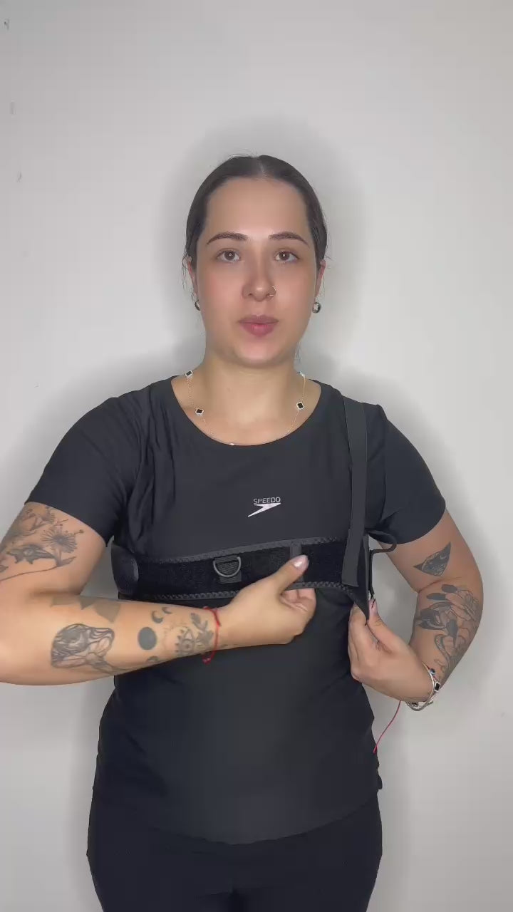 Coldre Cinta Axila Ombro 110cm Arma Pistola Revolver Tático